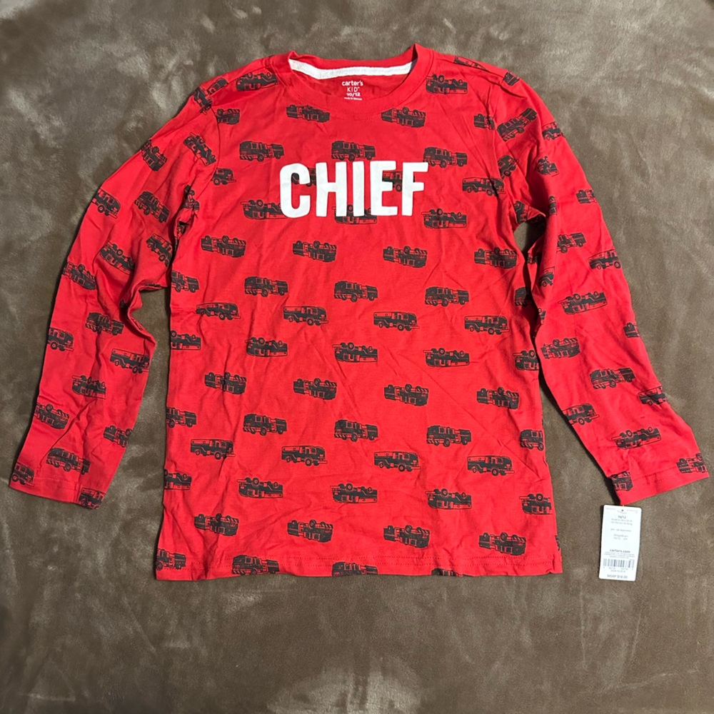 Carters “Chief” Fire Truck Long Sleeve